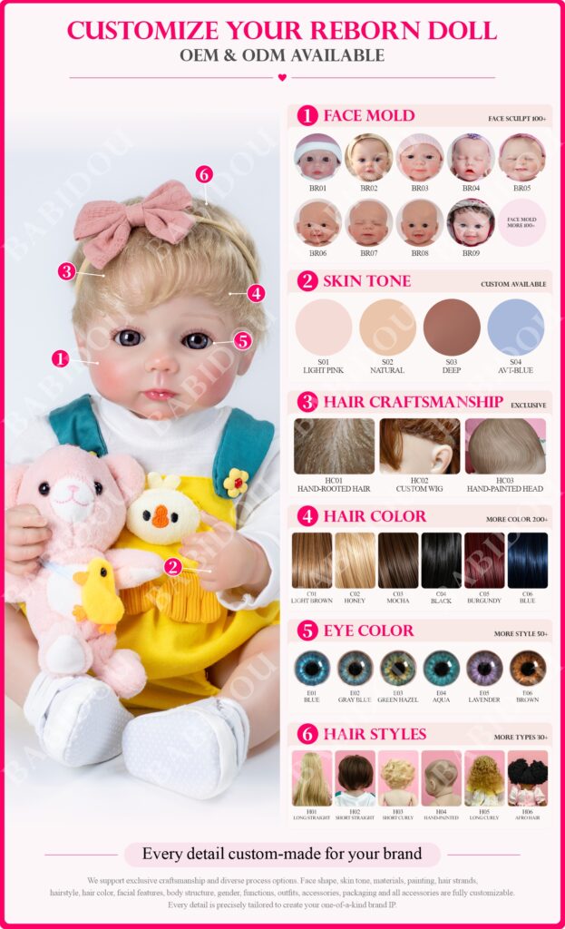 reborn doll custom options