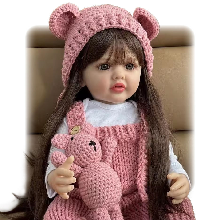 reborn toddler girl bear hat